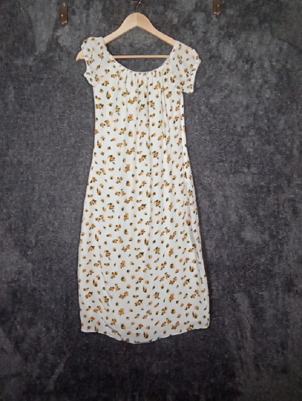 J. Crew Off The Shoulder Slip Dress In Budding Rose Print Viscose Milkmaid Sz 4